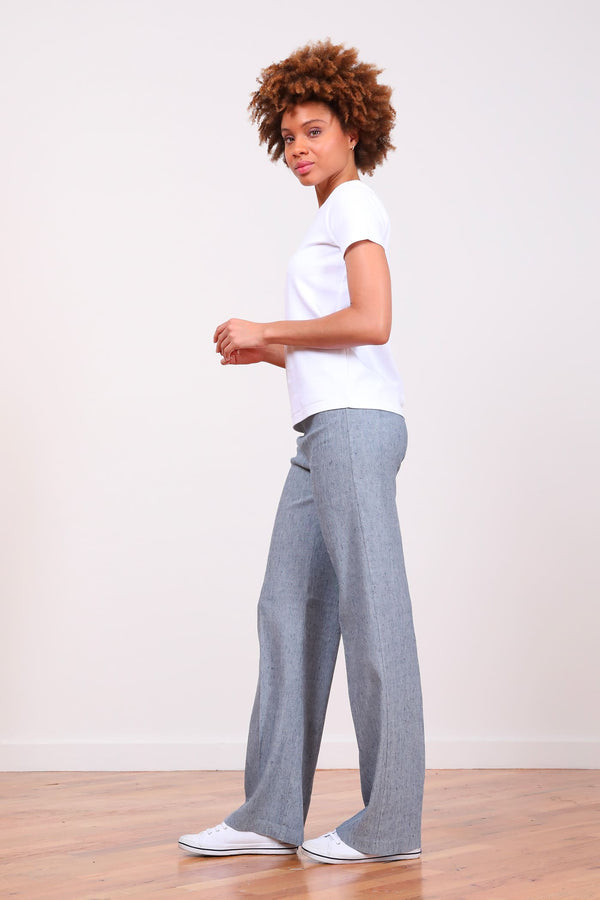 Avenue Montaigne FLAVIA Linen Denim