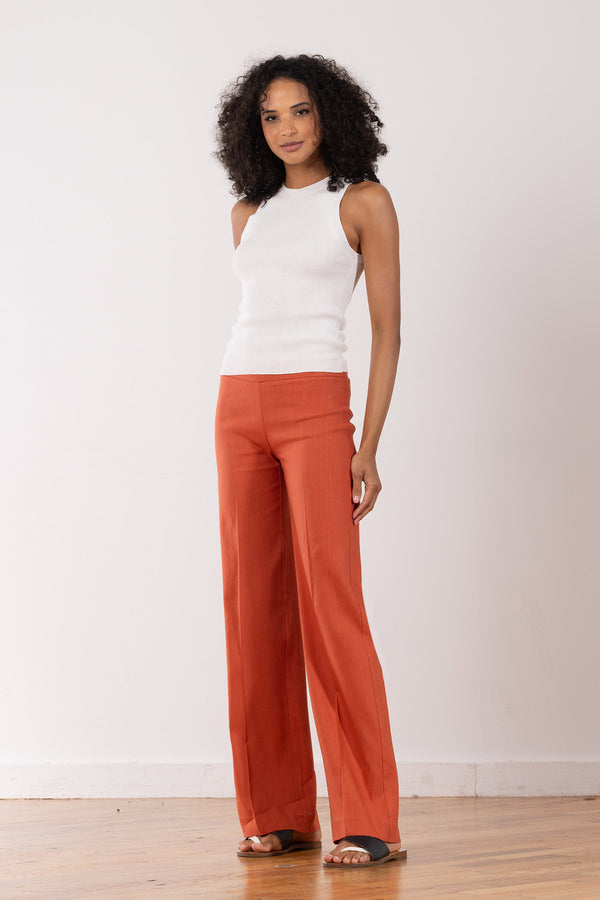 avenue montaigne FLAVIA Linen Saffron