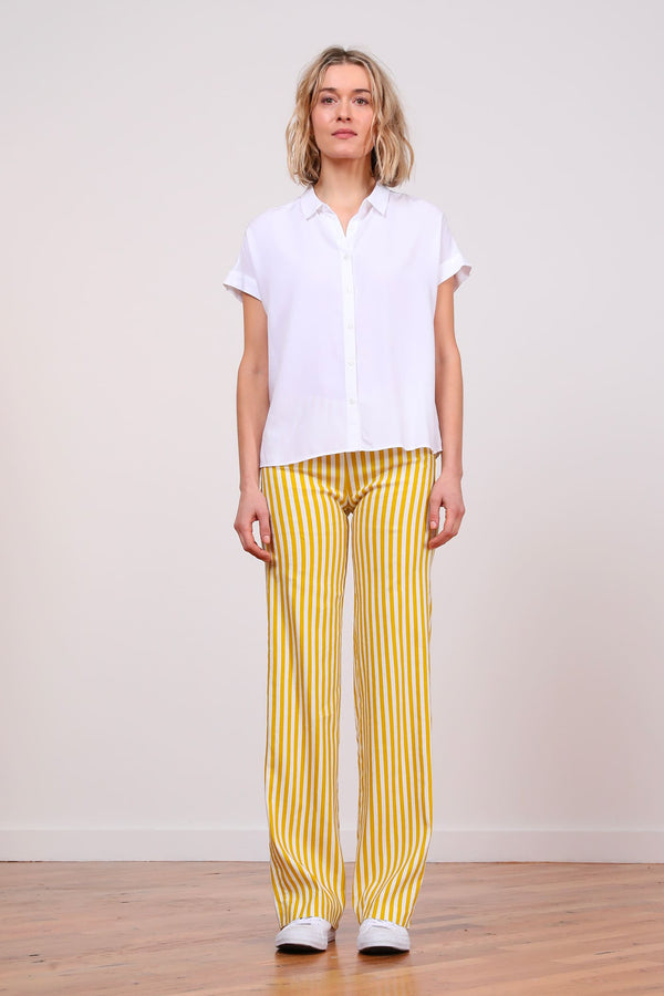 avenue montaigne FLAVIA Linen Stripes Awning