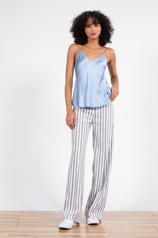 avenue montaigne FLAVIA Linen Stripes Coastal