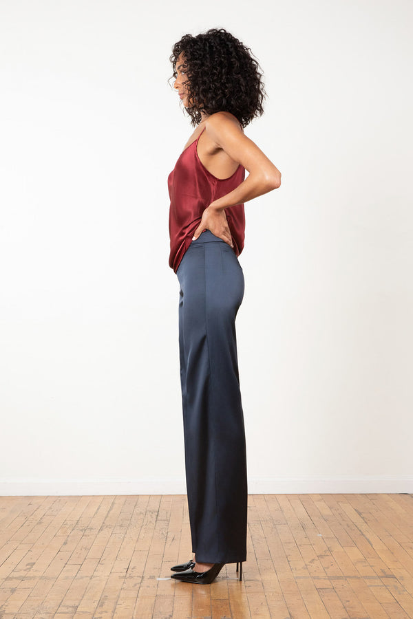 Avenue Montaigne FLAVIA Satin Navy