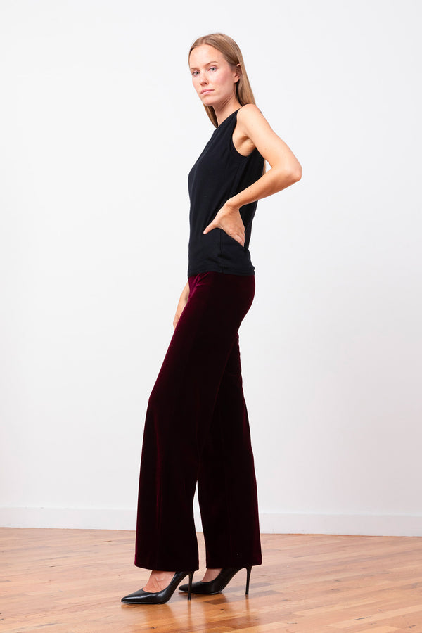 Avenue Montaigne FLAVIA Velvet Burgundy