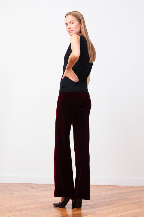 Avenue Montaigne FLAVIA Velvet Burgundy