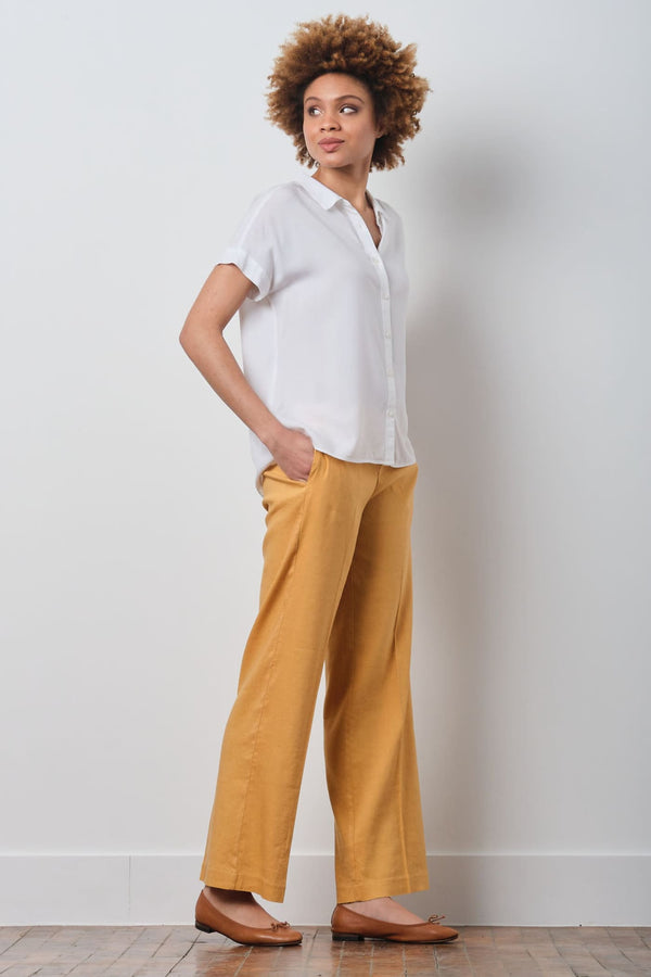 Avenue Montaigne GEORGES Linen Mustard