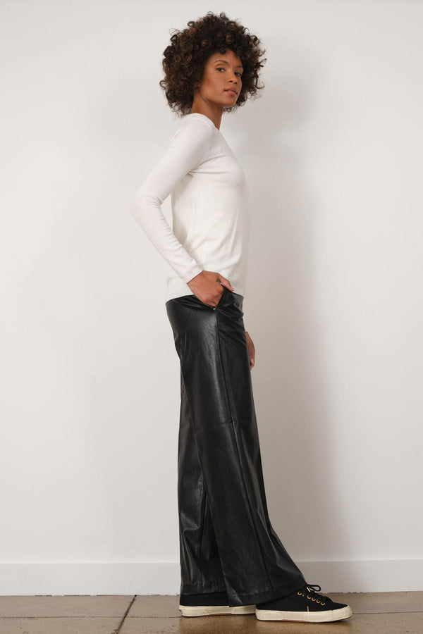 Avenue Montaigne GEORGES Pleather Black