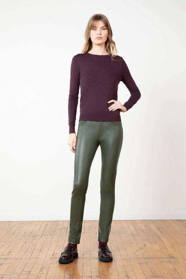 avenue montaigne JENNA Pleather Olive Green