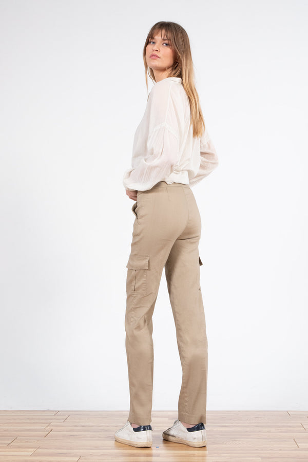 Avenue Montaigne KOOL Linen Khaki