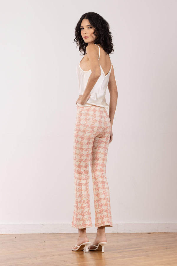 Avenue Montaigne LEO Boucle Houndstooth Blush