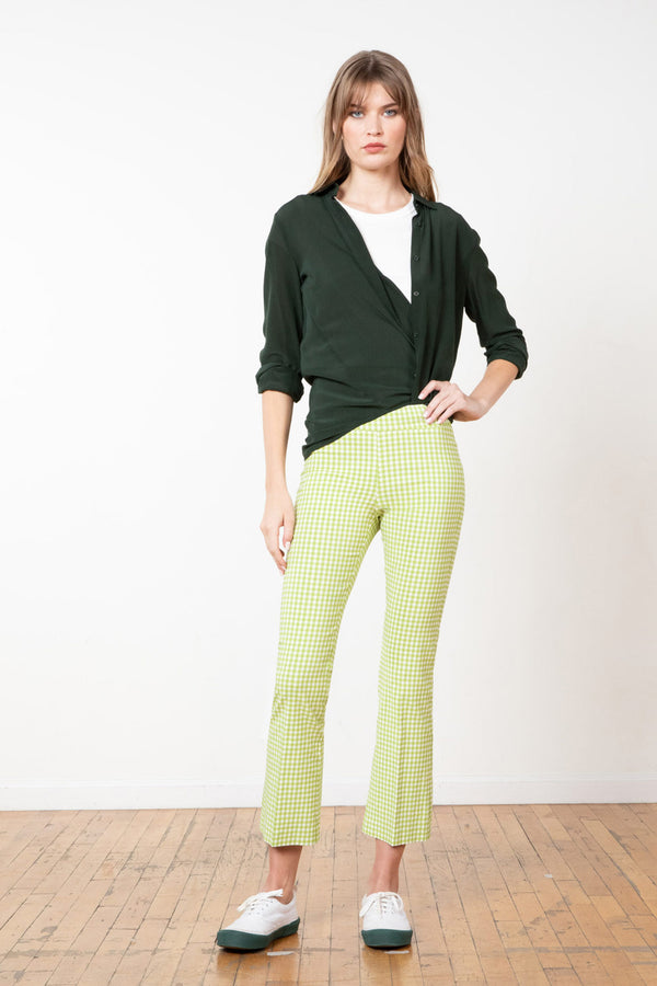 avenue montaigne LEO Check Avocado