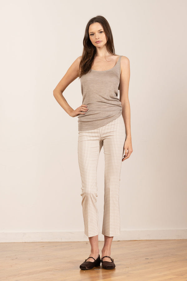 avenue montaigne LEO Check Beige