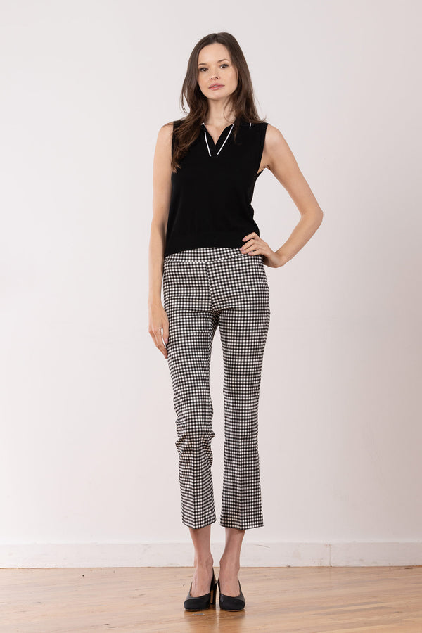 avenue montaigne LEO Check Black