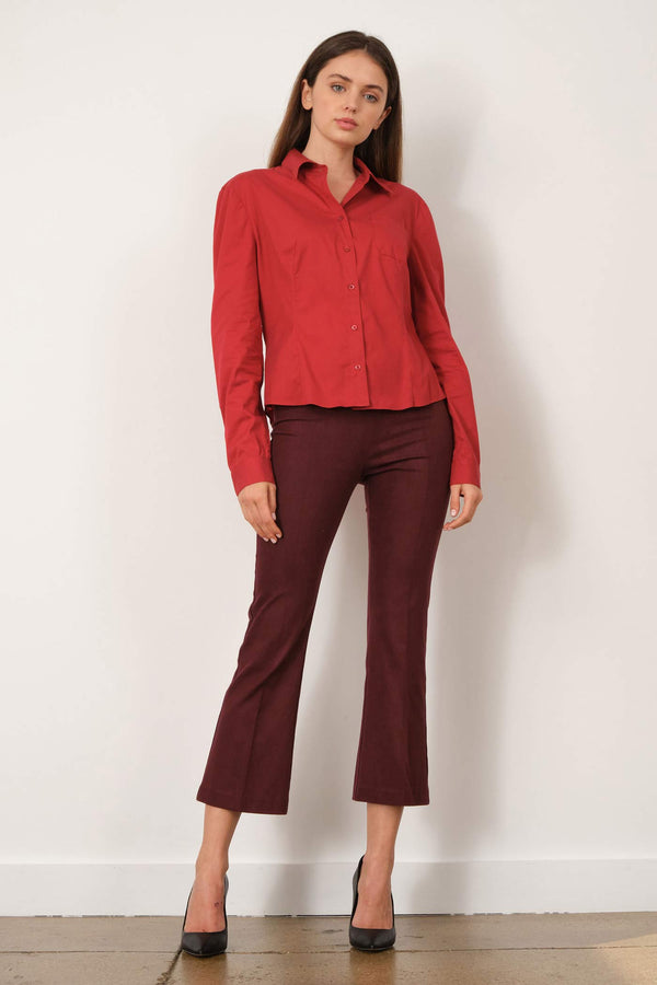 avenue montaigne LEO Flannel Burgundy