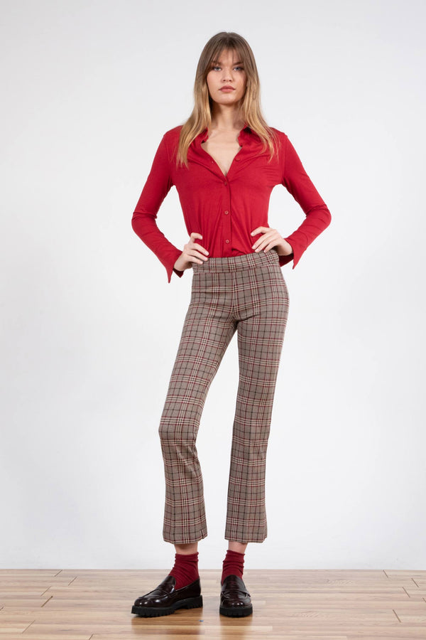 avenue montaigne LEO Houndstooth Check