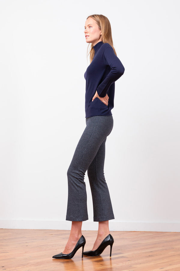 Avenue Montaigne LEO Houndstooth Navy