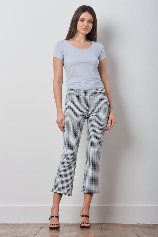 avenue montaigne LEO Houndstooth Slate