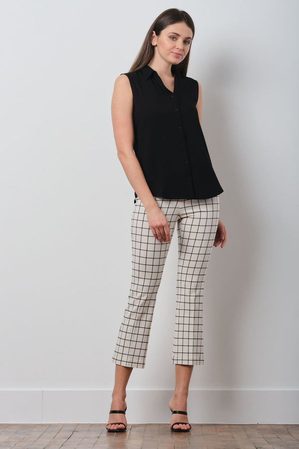 avenue montaigne LEO Plaid Off-White