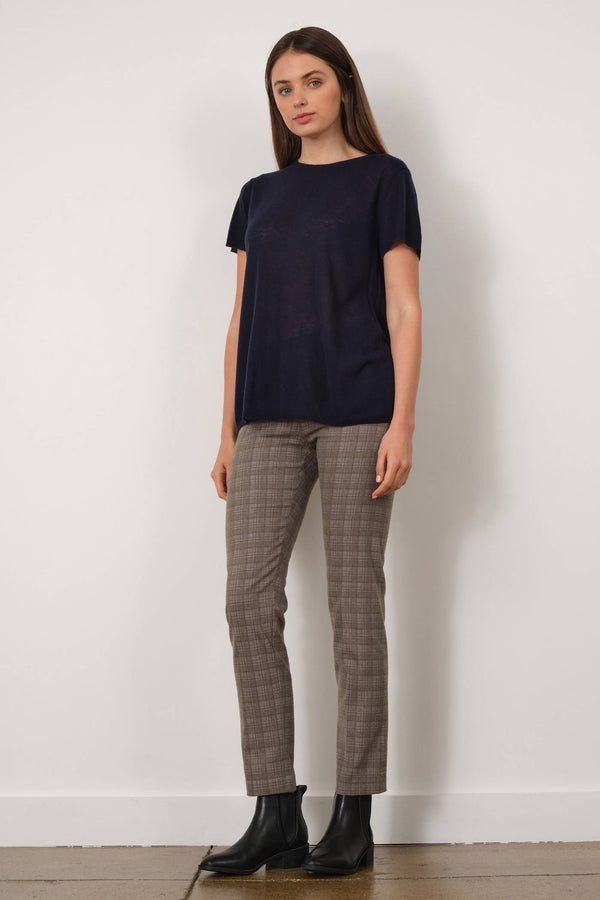 Avenue Montaigne LILI Flannel Taupe Plaid