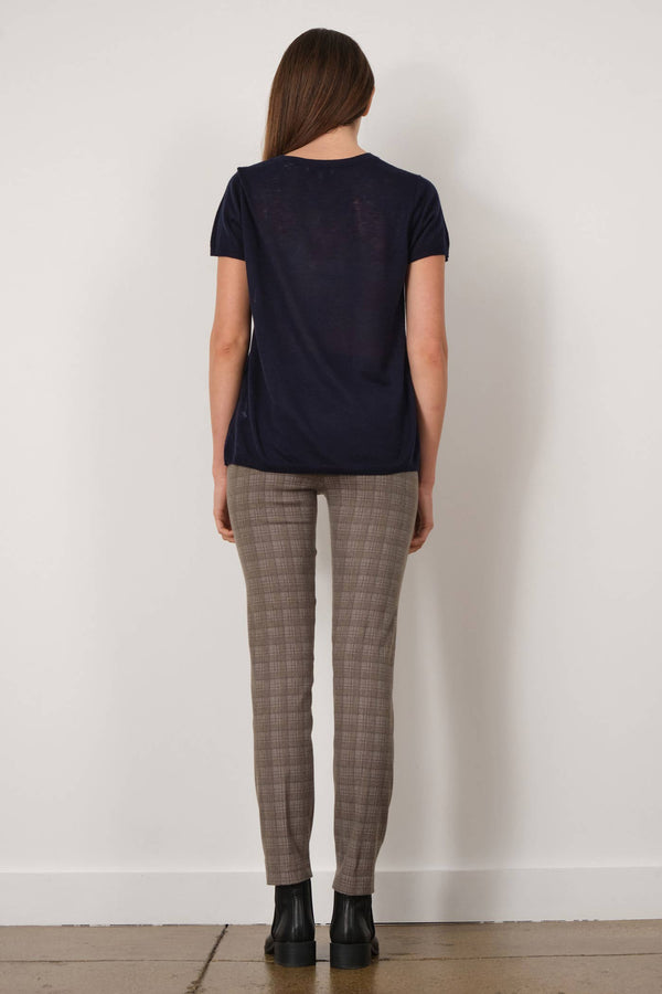 Avenue Montaigne LILI Flannel Taupe Plaid