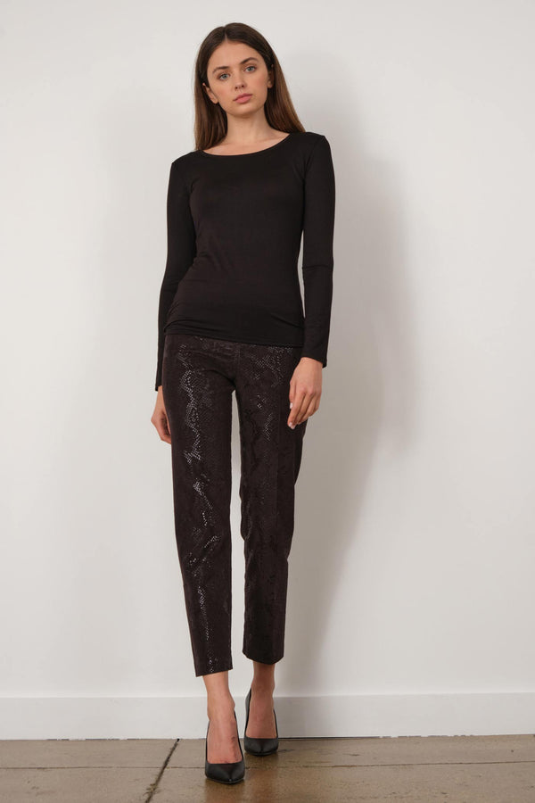 avenue montaigne LILI Python Brown