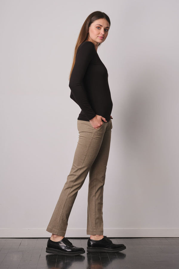 Avenue Montaigne LOUIS Chevron Beige