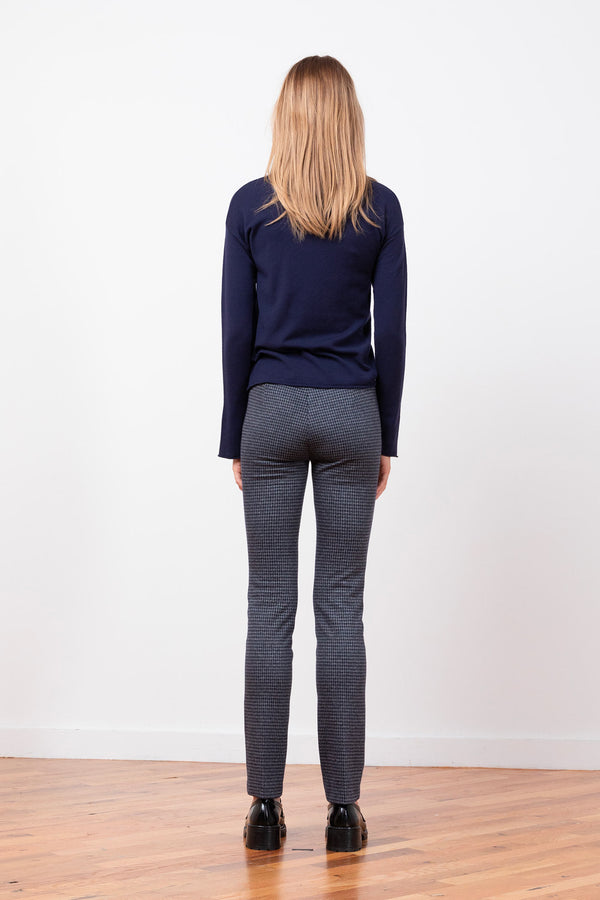 Avenue Montaigne LOUIS Houndstooth Navy