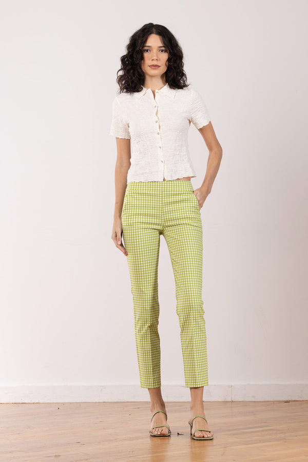 avenue montaigne LULU Check Avocado