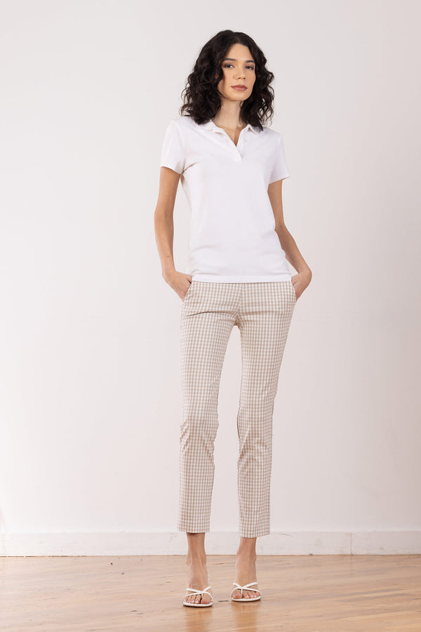 avenue montaigne LULU Check Beige