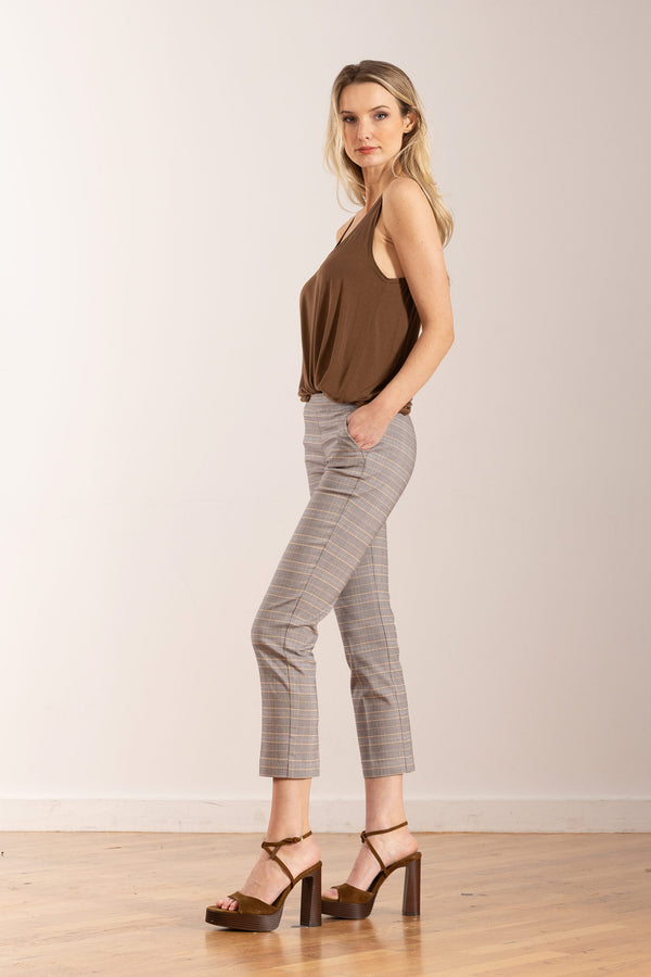 Avenue Montaigne LULU Grey Plaid