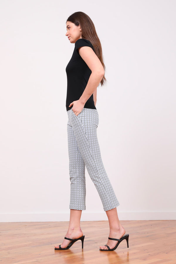 Avenue Montaigne LULU Houndstooth Slate