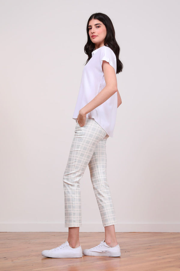 Avenue Montaigne LULU Plaid Slate