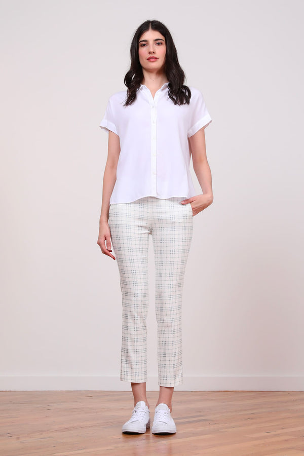 avenue montaigne LULU Plaid Slate