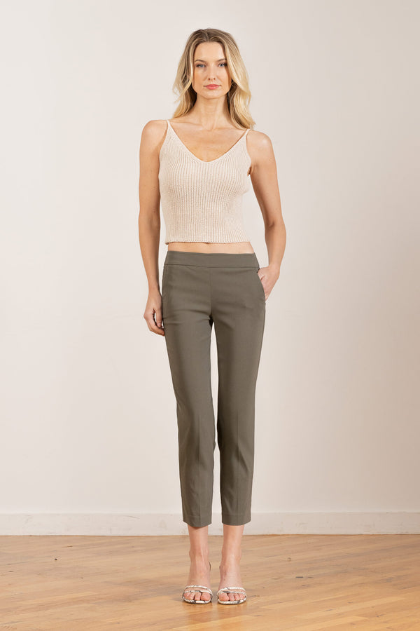 avenue montaigne LULU Signature Olive Green