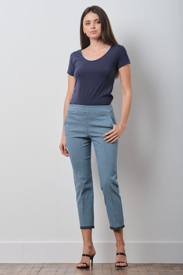 avenue montaigne LULU Striped Denim