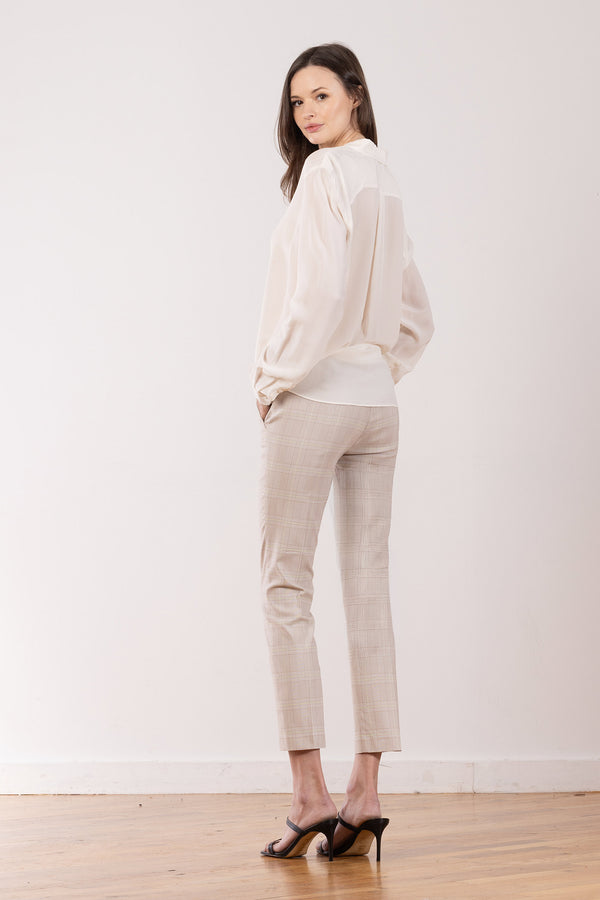 Avenue Montaigne LULU Wheat Plaid