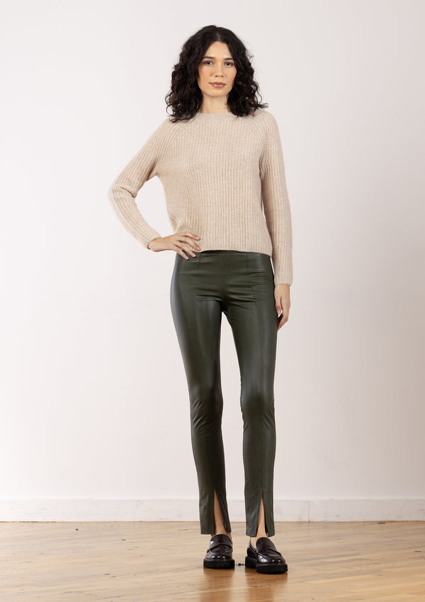 avenue montaigne MAX Pleather Olive Green