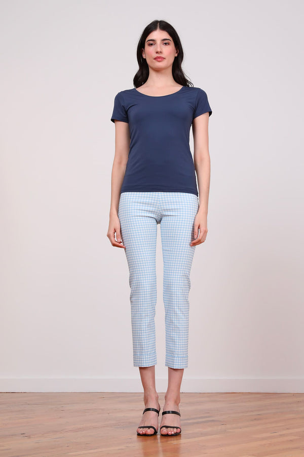 avenue montaigne OLIVER Check Baby Blue