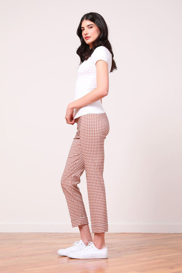 Avenue Montaigne OLIVER Check Cognac