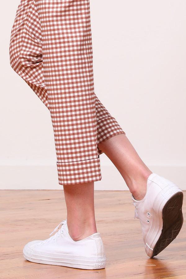 Avenue Montaigne OLIVER Check Cognac