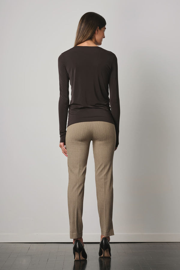 Avenue Montaigne PEGGY Chevron Beige