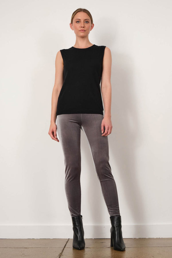 avenue montaigne PULL ON SKINNY Velvet Light Grey