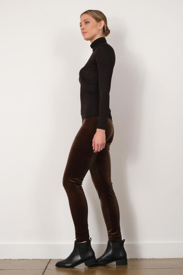 Avenue Montaigne PULL ON SKINNY Velvet Olive