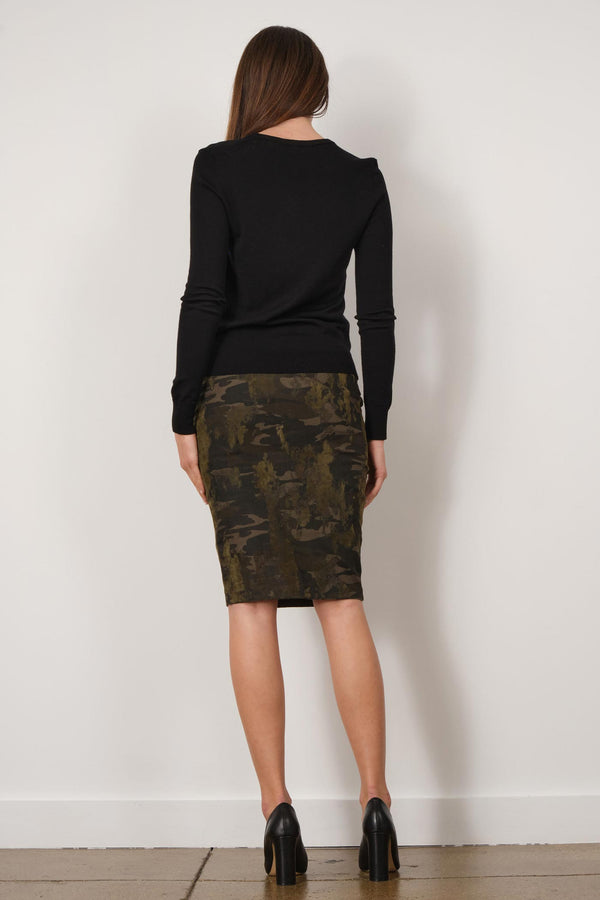 Avenue Montaigne PULL ON SKIRT Camouflage