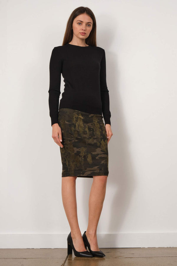 avenue montaigne PULL ON SKIRT Camouflage