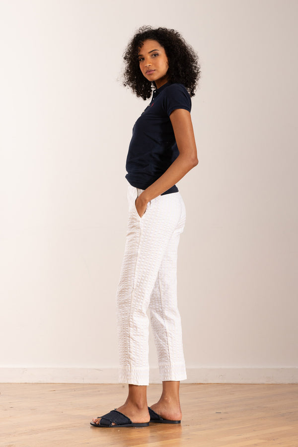 Avenue Montaigne TONIC Seersucker White