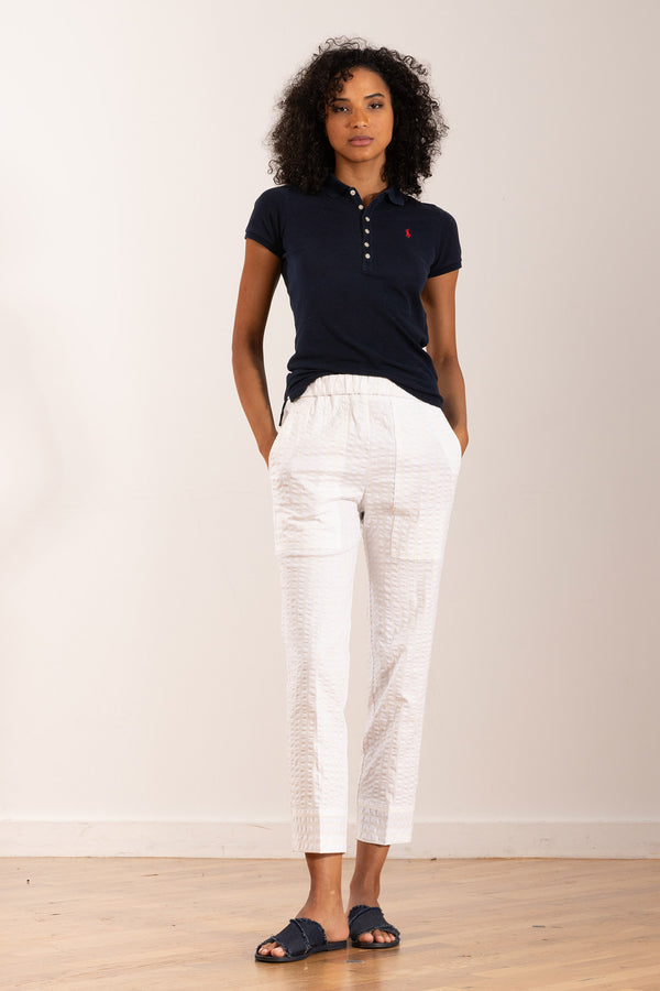 avenue montaigne TONIC Seersucker White