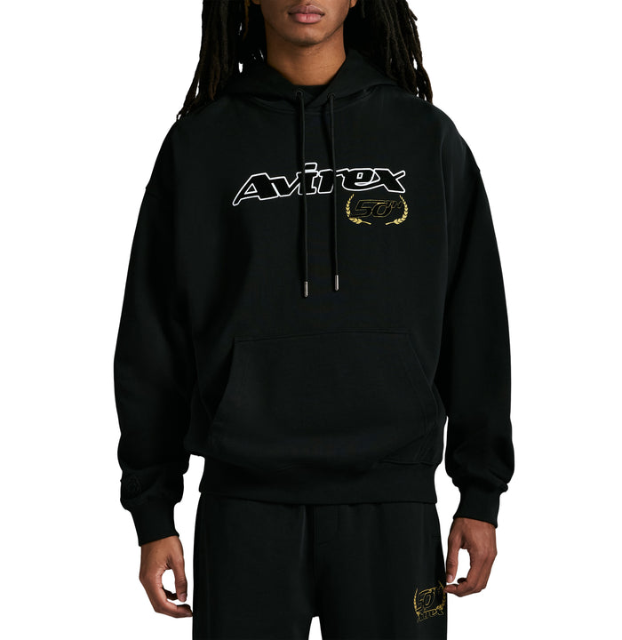 Avirex 50TH ANNIVERSARY HOODIE BLACK