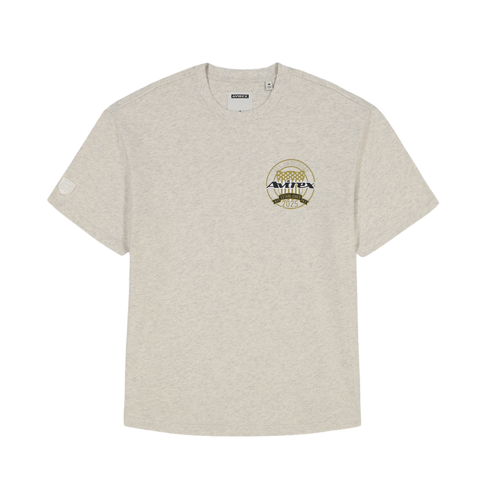 avirex 50TH ANNIVERSARY TEE OATMEAL HEATHER