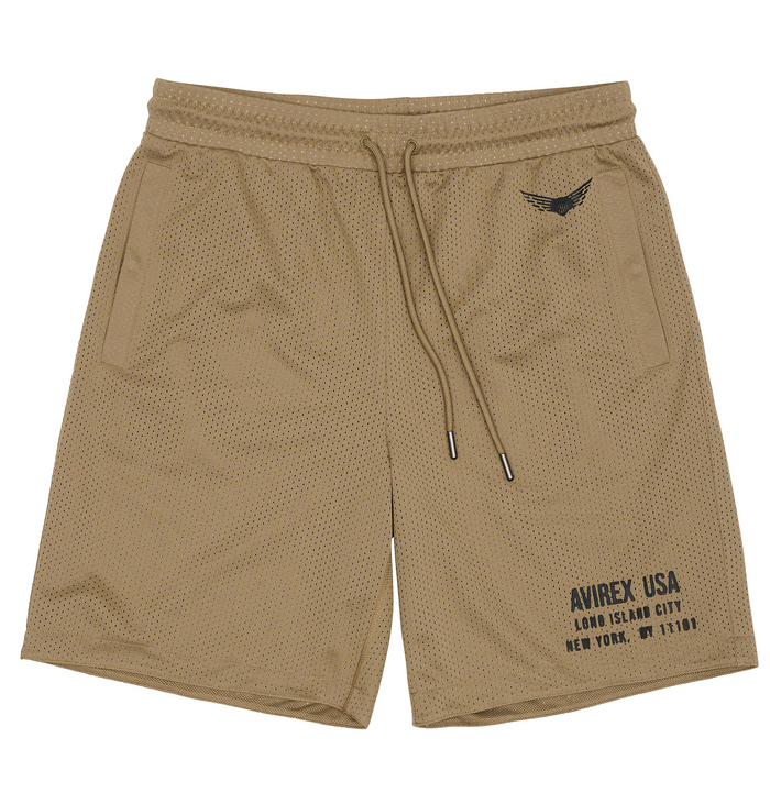 avirex AVIATOR MESH SHORT MINK