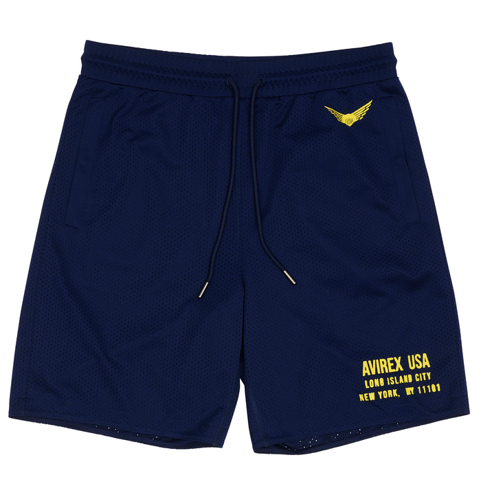 avirex AVIATOR MESH SHORT VARSITY BLUE