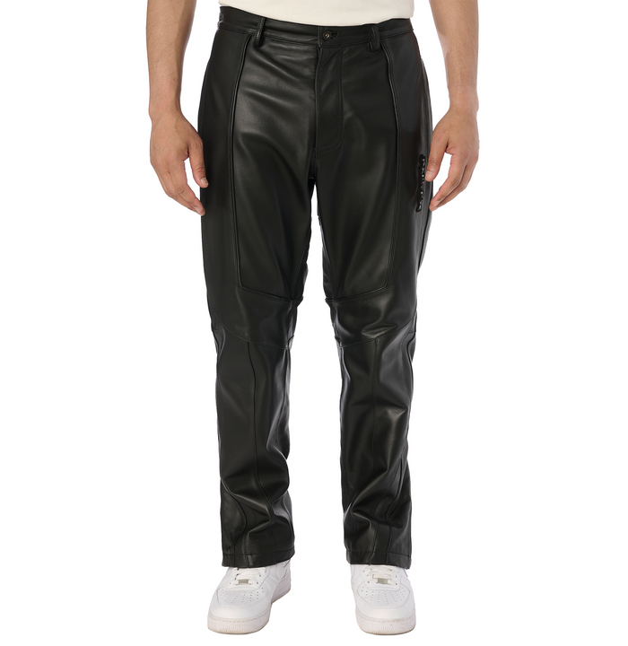 Avirex BLACK-OUT LEATHER RACER PANT XL